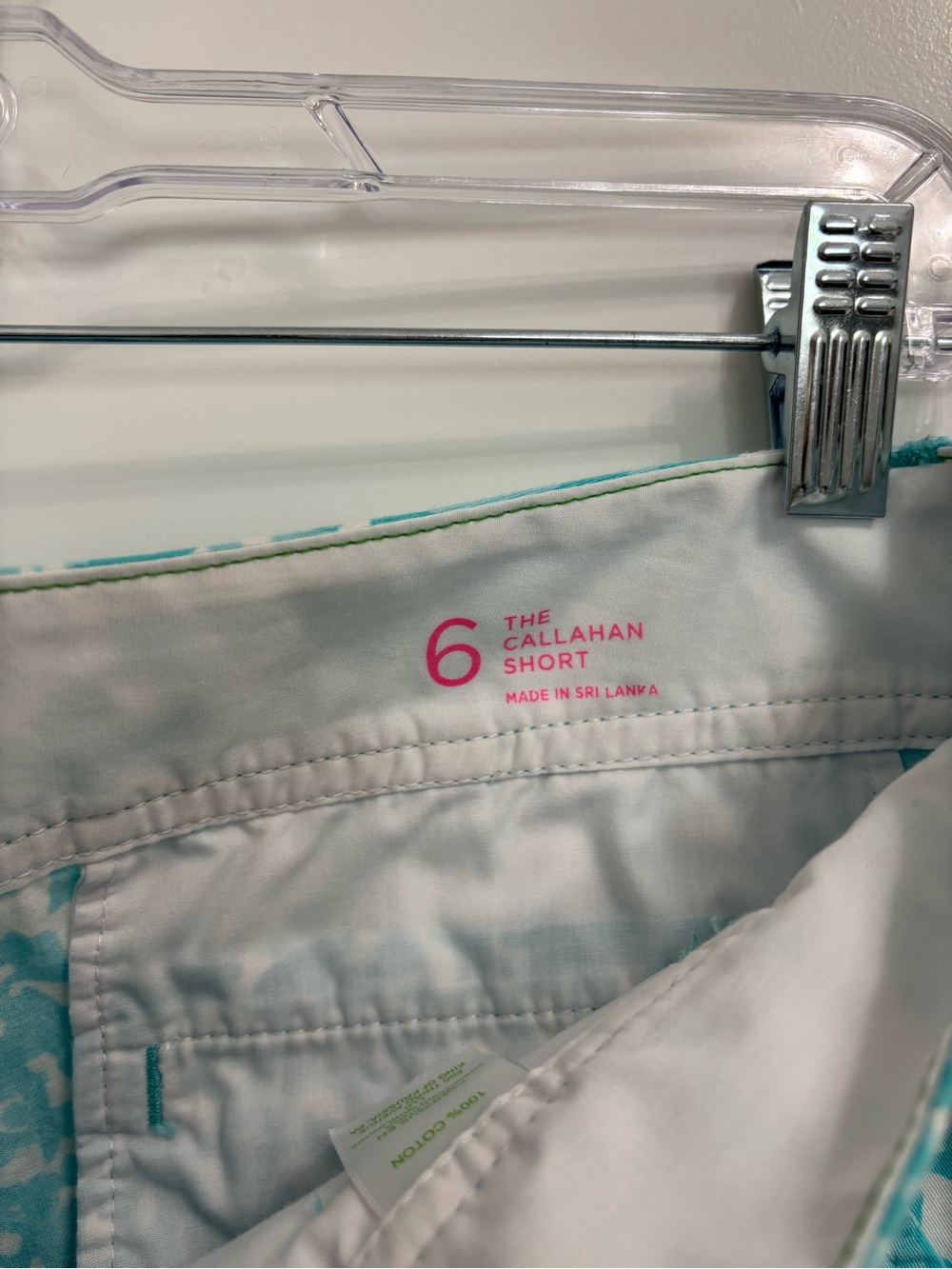Lilly Pulitzer Shorely Blue Sea Cups 5" Callahan Shorts- Size 6, Excellent! - Picture 2 of 3